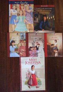 American Girl Book Lot samantha mystery josefina emily hardcover 