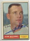 Stan Williams signed 1961 Topps Dodgers card PSA slab