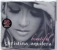 CHRISTINA AGUILERA Beautiful / Dirty Mauve REMIX & VIDEO UK CD single 