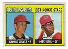 1967 Topps 499 Indians Rookies George Culver Jose Vidal PSA GEM MINT 