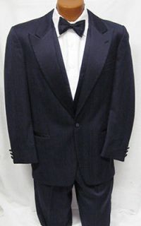 Mens Christian Dior Navy Blue Tuxedo Package Wedding Prom Discount 40R