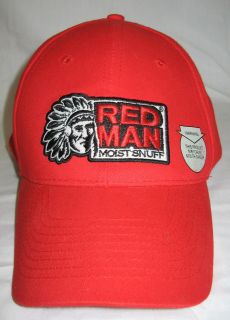 RED MAN Moist Snuff CHEWING TOBACCO Baseball CAP / HAT NWOT