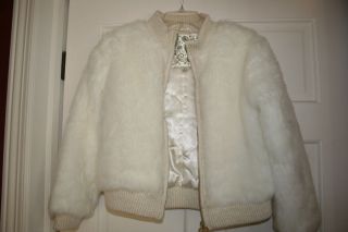 Girls Faux Fur Jacket   Size 10 12   Childrens Place