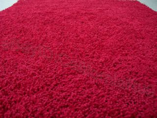 5x7 Area Rug Shaggy SHAG RED Carpet Over 1 inch Thick Fluffy 