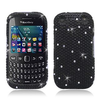 Newly listed Black Bling Hard Snap On Cover Case for BlackBerry Curve 