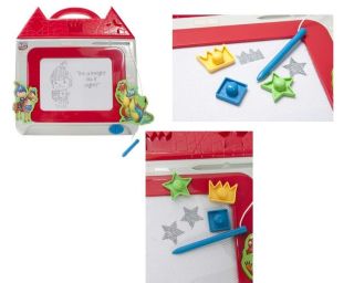   Sketchy Fun Castle Magnetic Drawing Fun Board   Pen and Stampers