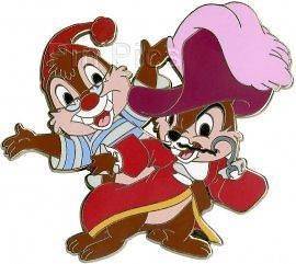 CHIP N DALE AS CAPTAIN HOOK SMEE JUMBO LE 300 HALLOWEEN COSTUME PIN on  PopScreen