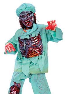 Undead Zombie Doctor Kid Scary Scrubs Halloween Costume
