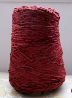 CHILI Rayon Chenille Cone Yarn Weaving Knitting 1 lb., 2000 ypp