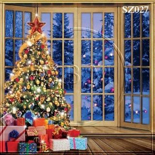 XMAS 10x10 FT CP (COMPUTER PRINTED) PHOTO SCENIC BACKGROUND BACKDROP 