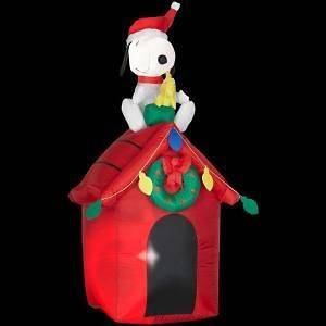   and Woodstock Peanuts Gang Airblown Lighted Inflatable Christmas NEW