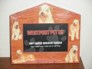 NEW SOFT COATED WHEATEN TERRIER PHOTO FRAME   free US shipping