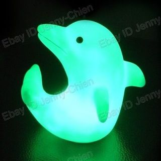Lovely Dolphin LED Lamp colorful color changing Light relax time 