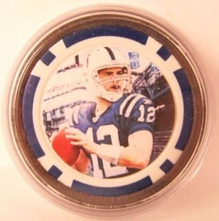 Andrew Luck Colts POKER CHIP CARD GUARD