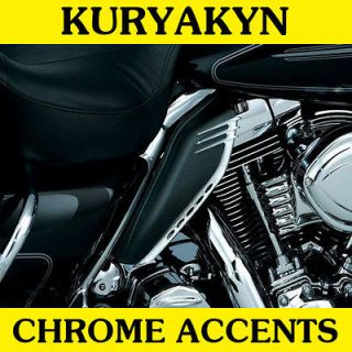   Chrome Accents 2009 2011 Harley Touring w Mid Frame Air Deflectors