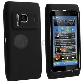 For Nokia N8 Black Silicone Rubber Gel Skin Soft Phone Case Cover 