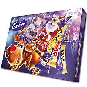   TO 100 Christmas Selection Boxes   Cadbury   6 Chocolate Bars In Box
