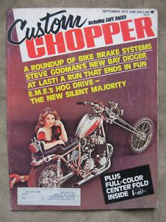 1974 Custom Chopper Magazine Harley Davidson Arlen Ness