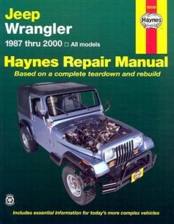 Jeep Wrangler, 1987 2000 Vol. 50030 by J. H. Haynes and Mike 