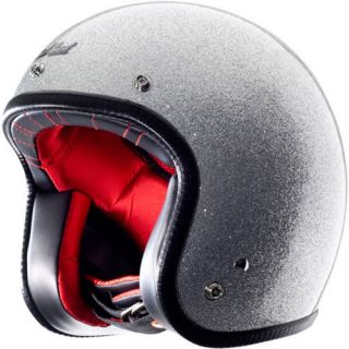 Rockhard American Classic Open Face Helmets Silver Flake XLarge XL