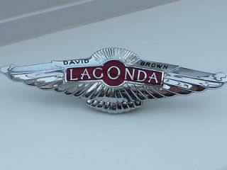 Aston Martin David Brown Lagonda LARGE 18cm Bonnet Badge Exceptional 