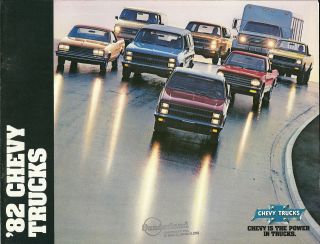 Chevrolet TRUCKs Brochure PICKUP,S 10,BLAZER,VAN,SUBURBAN,EL CAMINO 