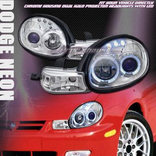   PROJECTOR HEAD LIGHTS LAMP SIGNAL 00 02 DODGE NEON (Fits Dodge Neon