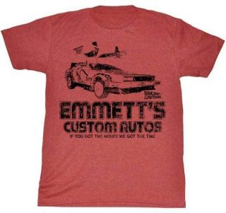 Back to the Future BTTF Delorean Emmetts Mens T Shirt (S 2XL) Syfy 