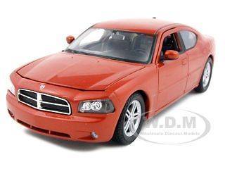 2006 DODGE CHARGER R/T COPPER 124 DIECAST CAR MODEL BY WELLY 22476