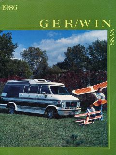 1986 GMC Ger Win Conversion Vans G/W Original Sales Brochure   Regal 
