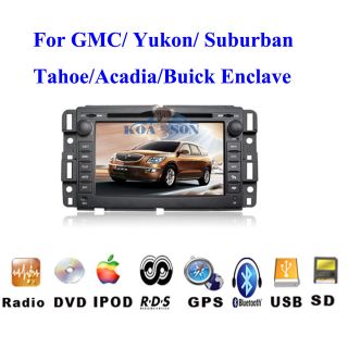 GMC Yukon Suburban Tahoe Acadia Envoy Abica DVD Player GPS Bluetooth 