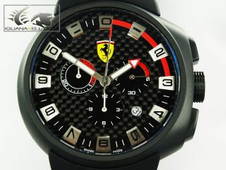 F1 Podium Ferrari Chronograph Carbon Fiber   Swiss Made Ronda 5030