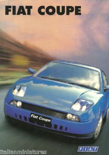 Fiat Coupe 2.0 20v 2.0 Turbo English UK Brochure 1996 Mint Condition