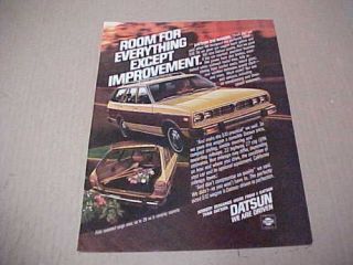 1978 Datsun 510 Wagon Advertisement, Vintage Ad