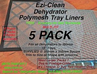   Dehydrator Dryer Tray Liner Mesh Sheet Jerky Fruit Camping Excalibur