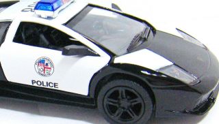 Lamborghini Murcielago LP 640 4 Police Car Vehicle Die Cast Model 1/36 