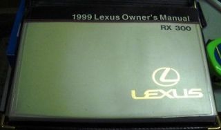 1999 Lexus RX 300 Owners Manual