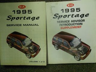 1995 KIA Sportage Service Repair Shop Manual Set Factory OEM 95