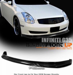 03 06 Infiniti G 35 2D/2DR/Coupe Nismo ABS Front Bumper Lip Spoiler 