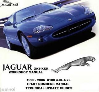 JAGUAR XK8 XKR Workshop Manual 1997  2006 + Parts manual + Tech 
