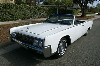 Lincoln  Continental 430/320HP V8 CONVERTIBLE 1964~WHITE WITH BLACK 