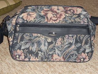 JAGUAR CARRY ON TRAVEL BAG floral tapestry SHOULDER BAG by 