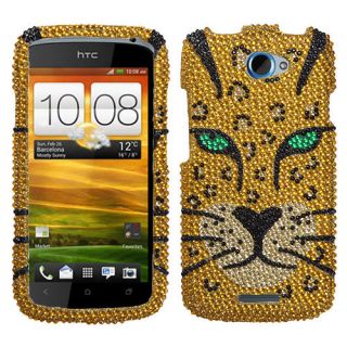 HTC One S Jaguar Rhinestones Bling Phone Protector Cover Case