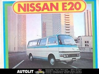 1976 Nissan E20 Van Truck Station Wagon Brochure Thailand Thai