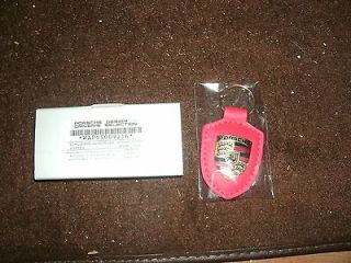 NOS PORSCHE 911 928 CAYENNE BOXSTER S FACTORY ORIGINAL KEYCHAIN RED 
