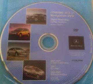2005 2007 MERCEDES NAVIGATION DVD FOR ,GL,M,R,C,CLK CLASS