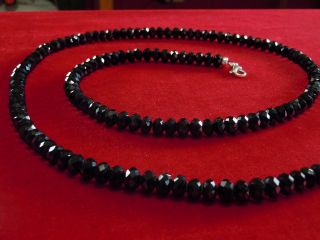Murrays Dia Black Crystal TV Johnny Rick Ross Bead Chain 32 Inches 8MM 