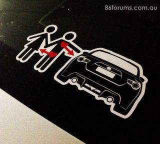  LOVE 86 LUST GIRL Toyota FT86 Subaru BRZ Scion FRS FR S 86forums decal
