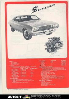 1970 Dodge Challenger & Migi Stutz Dune Buggy Kit Car Specs Magazine 