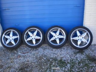 FOOSE Set of 4 Chrome Wheels & Tires R18 8.5*18 Rims BMW Mercedes
